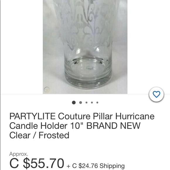 Partylite hurricane candle holder - Picture 11 of 11